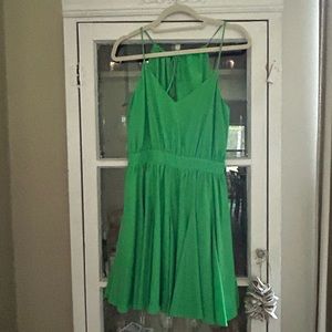 Flirty & fun green dress!